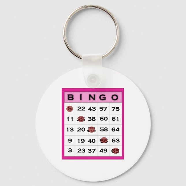 Llavero tarjeta bingo (Anverso)
