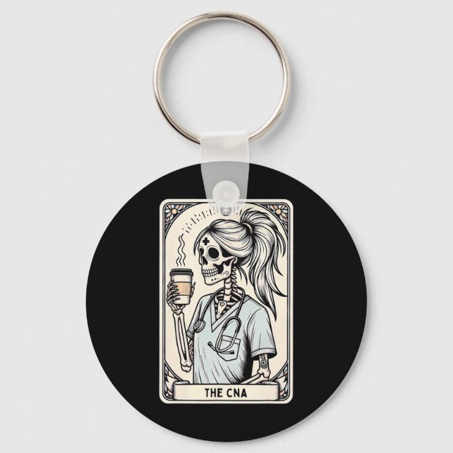 Llavero Tarjeta certificada de enfermera Istant Tarot Skel (Anverso)
