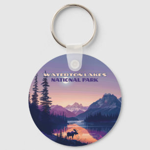 Llavero Tarjeta de Alberta Canadá para el Parque Nacional 