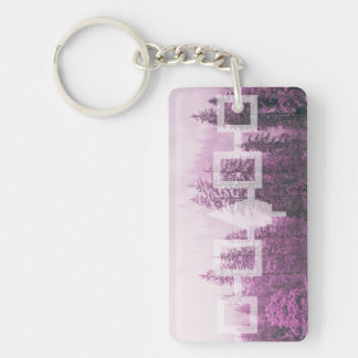 Llavero Tarjeta de bandera de Haudenosaunee Misty Forest