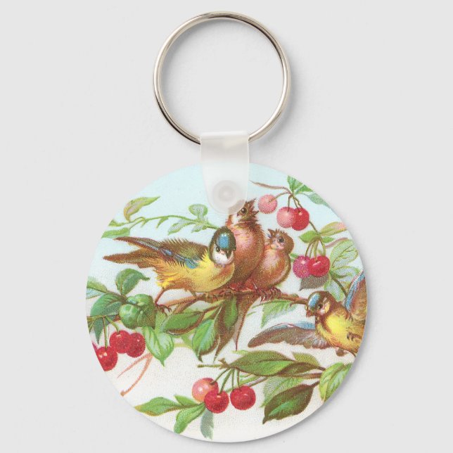 Llavero Tarjeta de comercio de Birds & Cherries en Victori (Anverso)