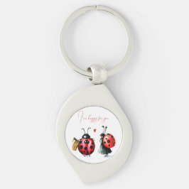 Llavero Tarjeta de El día de San Valentín Ladybug