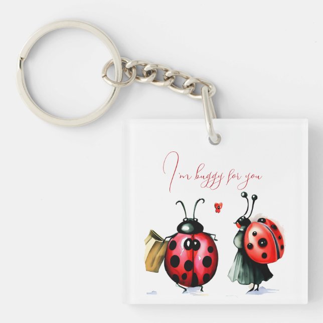 Llavero Tarjeta de El día de San Valentín Ladybug (Frente)