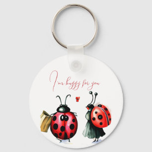 Llavero Tarjeta de El día de San Valentín Ladybug