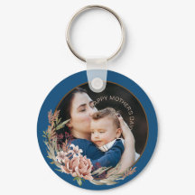 Tarjeta de foto floral del día de la madre para hi