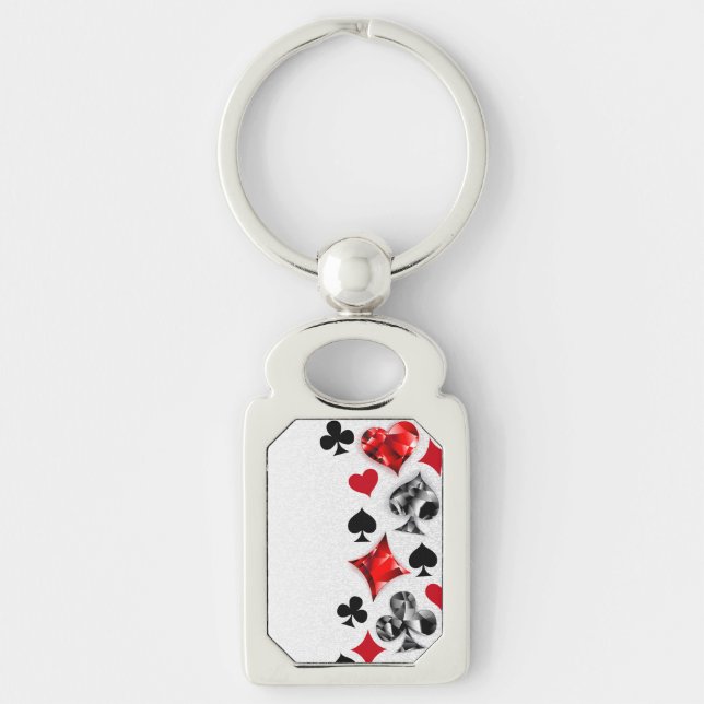 Llavero Tarjeta de juego de jugador de póquer se adapta a  (Anverso)