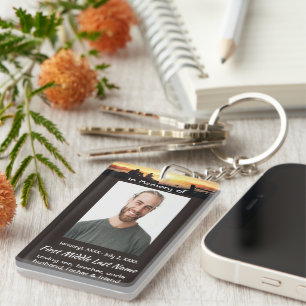 Llavero Tarjeta de memoria conmemorativa padre hijo pescad