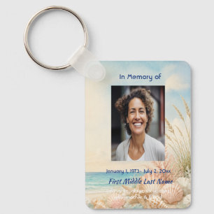 Llavero Tarjeta de oración conmemorativa de la playa y el 