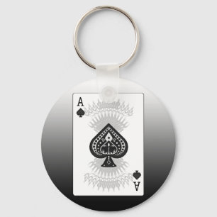 Llavero Tarjeta de póquer Ace of Spades: