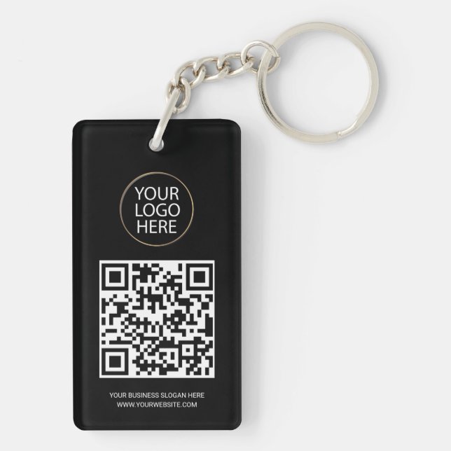 Llavero Tarjeta de presentación con código QR personalizad (Atrás)