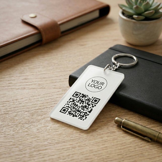 Llavero Tarjeta de presentación con código QR personalizad (Subido por el creador)