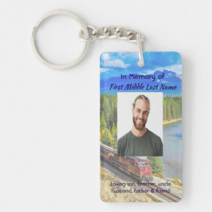 Llavero Tarjeta de recuerdo memorial tren tranvía ferrocar