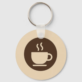 Llavero Tarjeta de visita y fidelidad de cafetería moderna