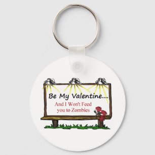 Llavero Tarjeta del día de San Valentín del zombi