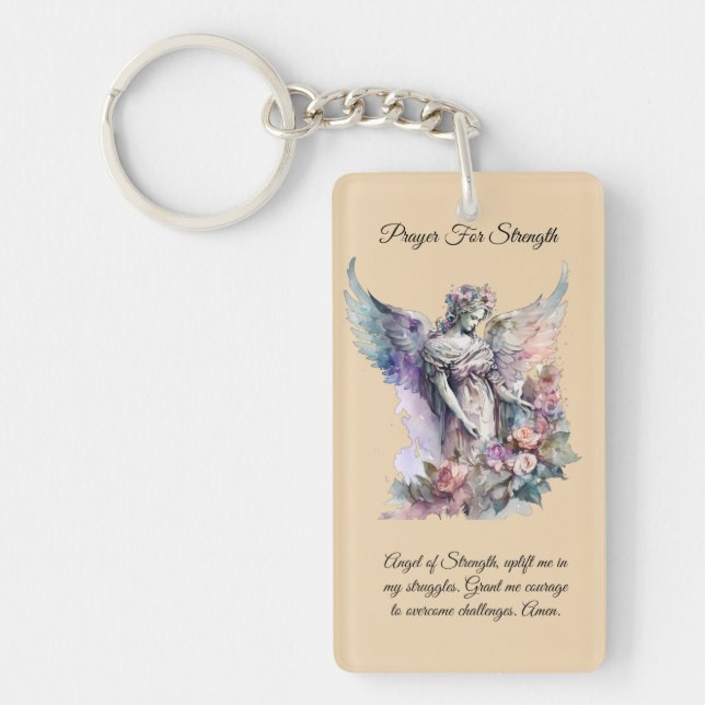 Llavero Tarjeta Oradora Ángel de Fuerza (Frente)