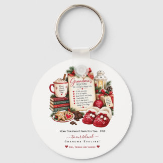 Llavero Tarjeta personalizada de Navidad y Año Nuevo para 