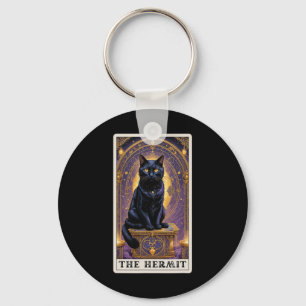 Llavero Tarjeta Tarot de gato negro para las garabatos erm