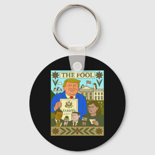Llavero Tarjeta Trump Tarot El Loco Impone Arancel A Pingü
