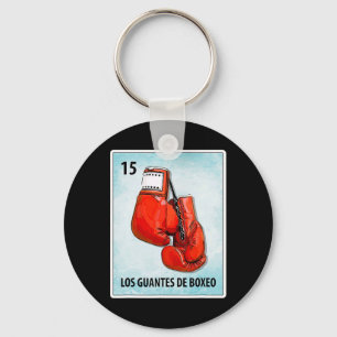 Llavero Tarjetas de guantes mexicanos de boxeo Los Guantes