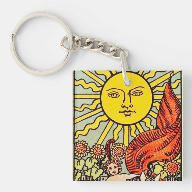 Llavero Tarot Sun Card (Frente)