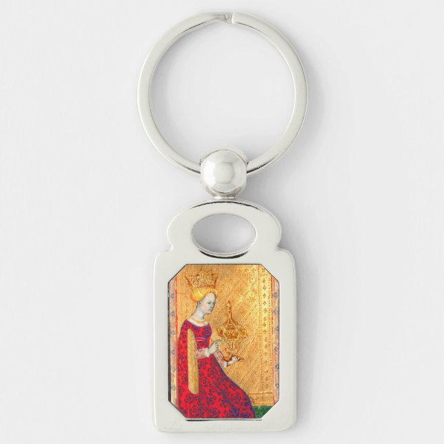 LLAVERO TAROTS DE LA RENACENCIA ANTIGUA / REINA DE COPAS (Anverso)