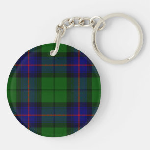 Llavero tartan azul verde de la familia Armstrong