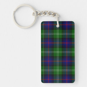 Llavero tartan Sutherland azul verde a cuadros