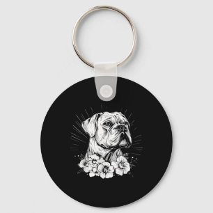 Llavero Tattoo Style Lover Boxer Retro Dog