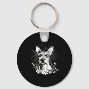 Llavero Tattoo Style Lover Fox Terrier Perro Retro