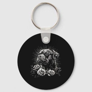 Llavero Tattoo Style Lover Rottweiler Retro Dog _1