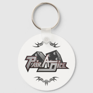 Llavero Tatuaje de la cadena de claves del par a dados