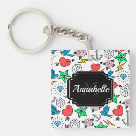 Llavero Tatuaje de la vieja escuela