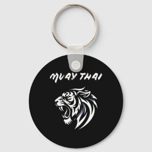 Llavero Tatuaje de lucha de Muay Thai Mma Rugido de tigre