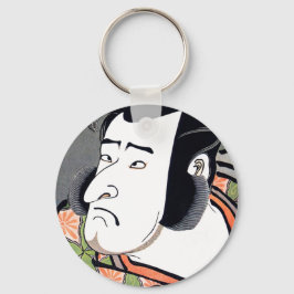 Llavero Tatuaje de samurai oriental tradicional japonés de