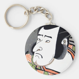 Llavero Tatuaje de samurai oriental tradicional japonés de