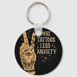 Llavero Tatuaje de tinta de salud mental mamá más tatuajes