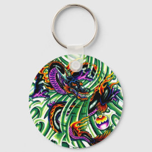 Llavero Tatuaje dragón japonés