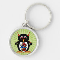 Tatuaje malvado del pingüino