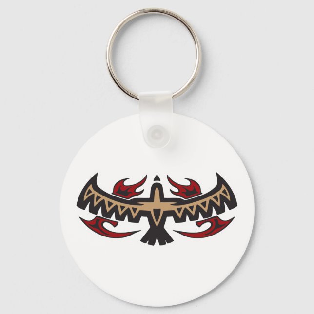 Llavero Tatuaje Tribal Águila Halcón (Anverso)