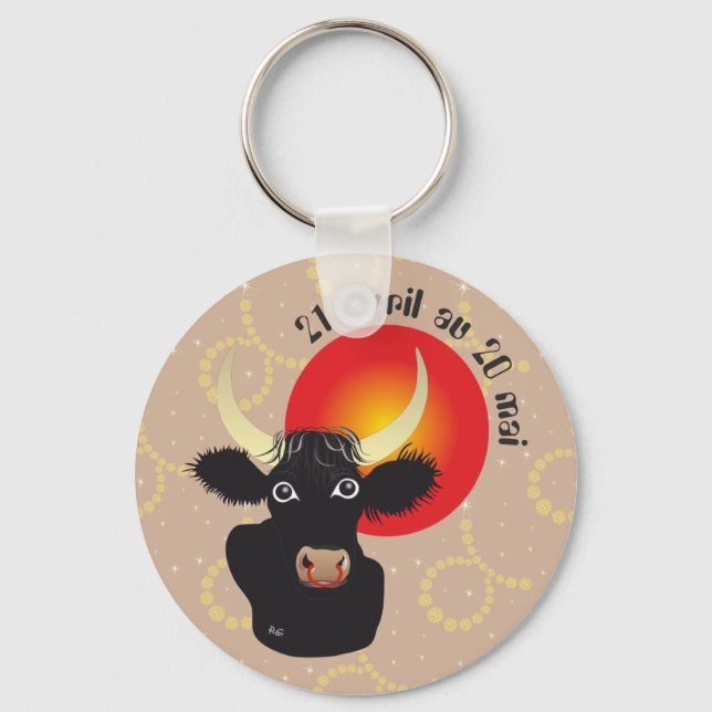 Llavero Taureau 21 avril au 20 mai Porte-clés (Anverso)