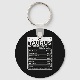 Llavero Taurus Nutritional Style Zodiac Design, Taurus