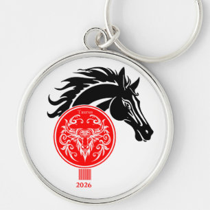 Llavero Taurus x Año Personalizado del caballo 2026