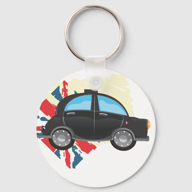 Llavero taxi negro (Anverso)