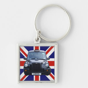 Llavero Taxi negro londinense