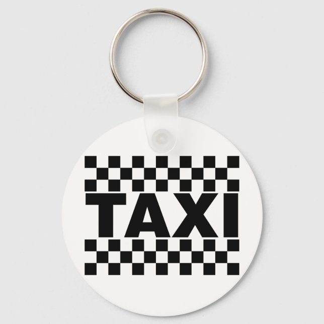 Llavero Taxi ~ Taxi Cab ~ Coche De Alquiler (Anverso)