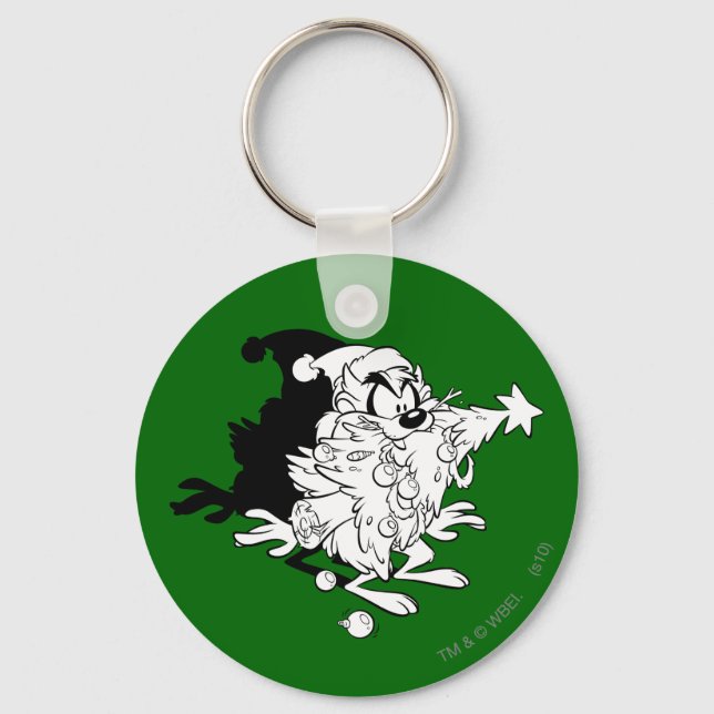 Llavero TAZ™ eating Christmas tree (Anverso)
