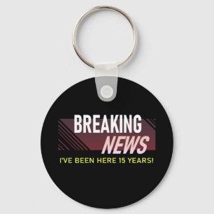 Llavero Taza de aniversario de 15 años de trabajo