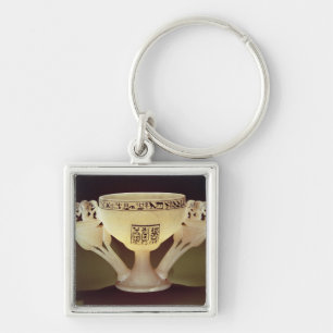 Llavero Taza de consumición bajo la forma de mitad-abiert