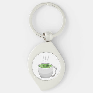Llavero Taza de té verde