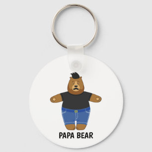 Llavero Taza Especial Día del Padre Oso Papá Adorable